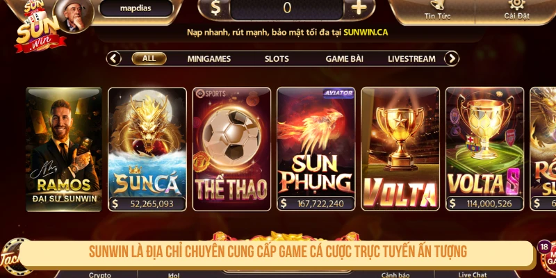 Sunwin ⭐ Tải Sunwin Mới Nhất – Link Sun Win Chính Thức 2026 SUNWIN là địa chỉ chuyên cung cấp game cá cược trực tuyến ấn tượng